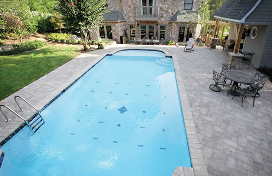 Pool landscaping